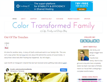 Tablet Screenshot of colortransformedfamily.com